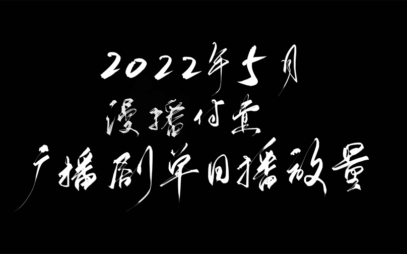 【漫播/广播剧】2022年5月漫播付费广播剧单日/单月播放量哔哩哔哩bilibili