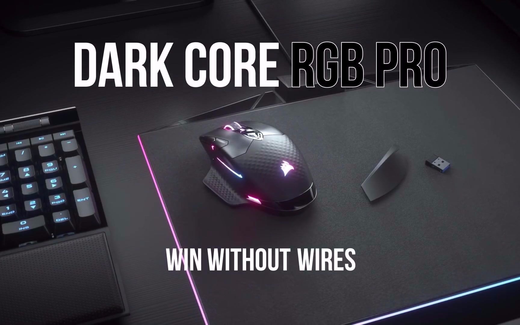 美商海盗船CORSAIR DARK CORE RGB PRO Wireless Gaming Mouse哔哩哔哩bilibili