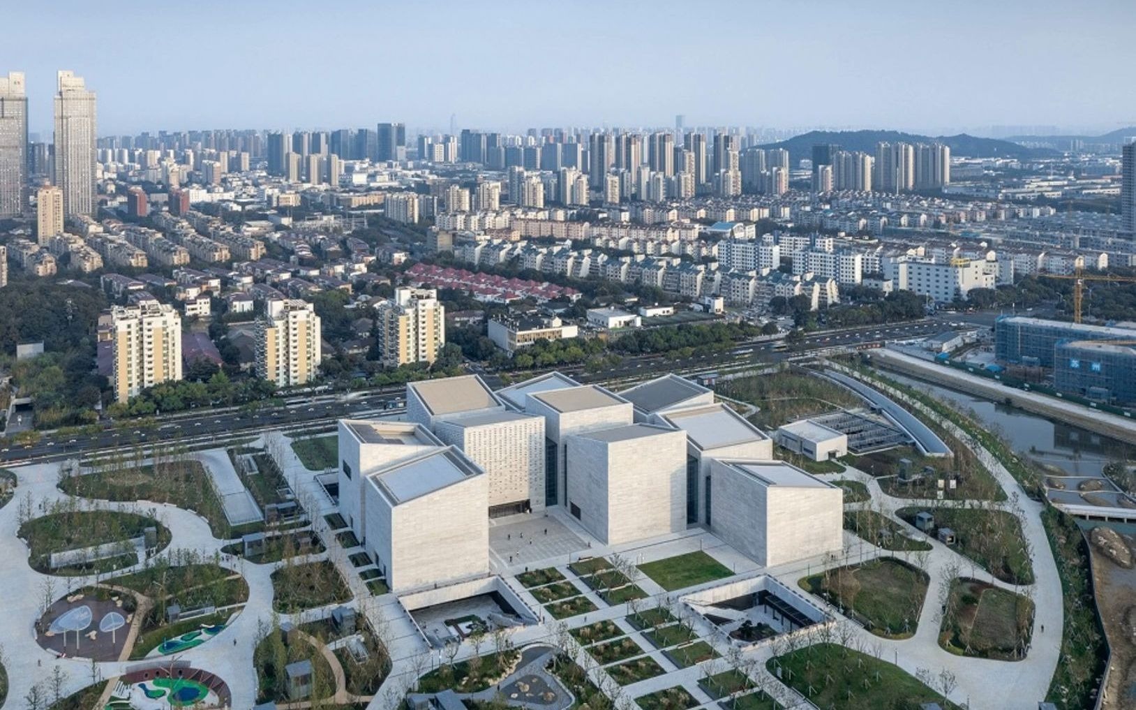 软装休效果图 #文化建筑案例 苏州博物馆西馆正式落成 gmp #知耐