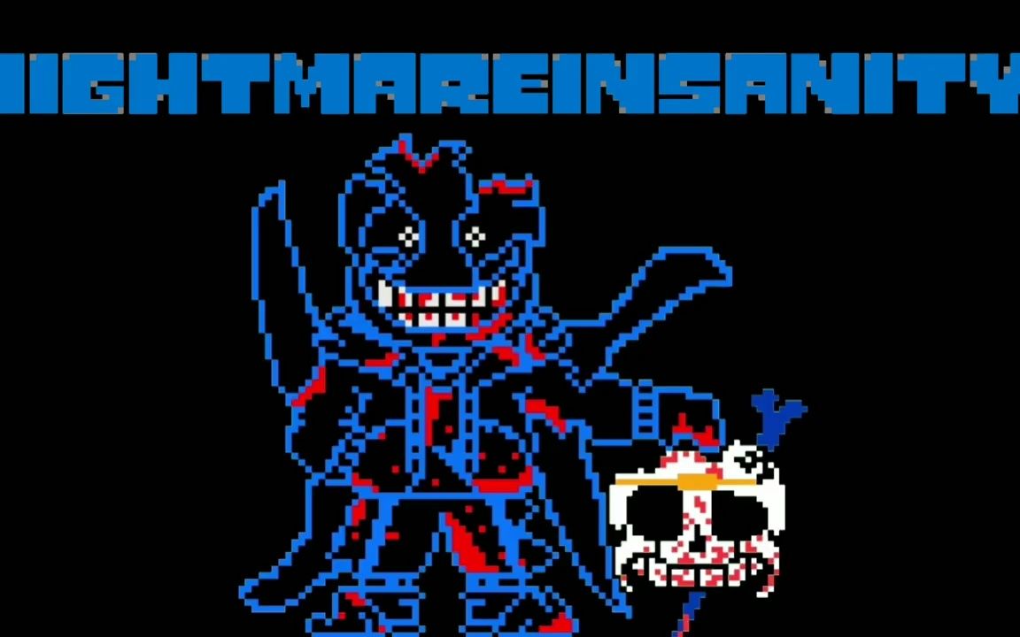 [图]Insanity!Nightmare Sans - "The Nightmare Insanity" | Megalovania V3