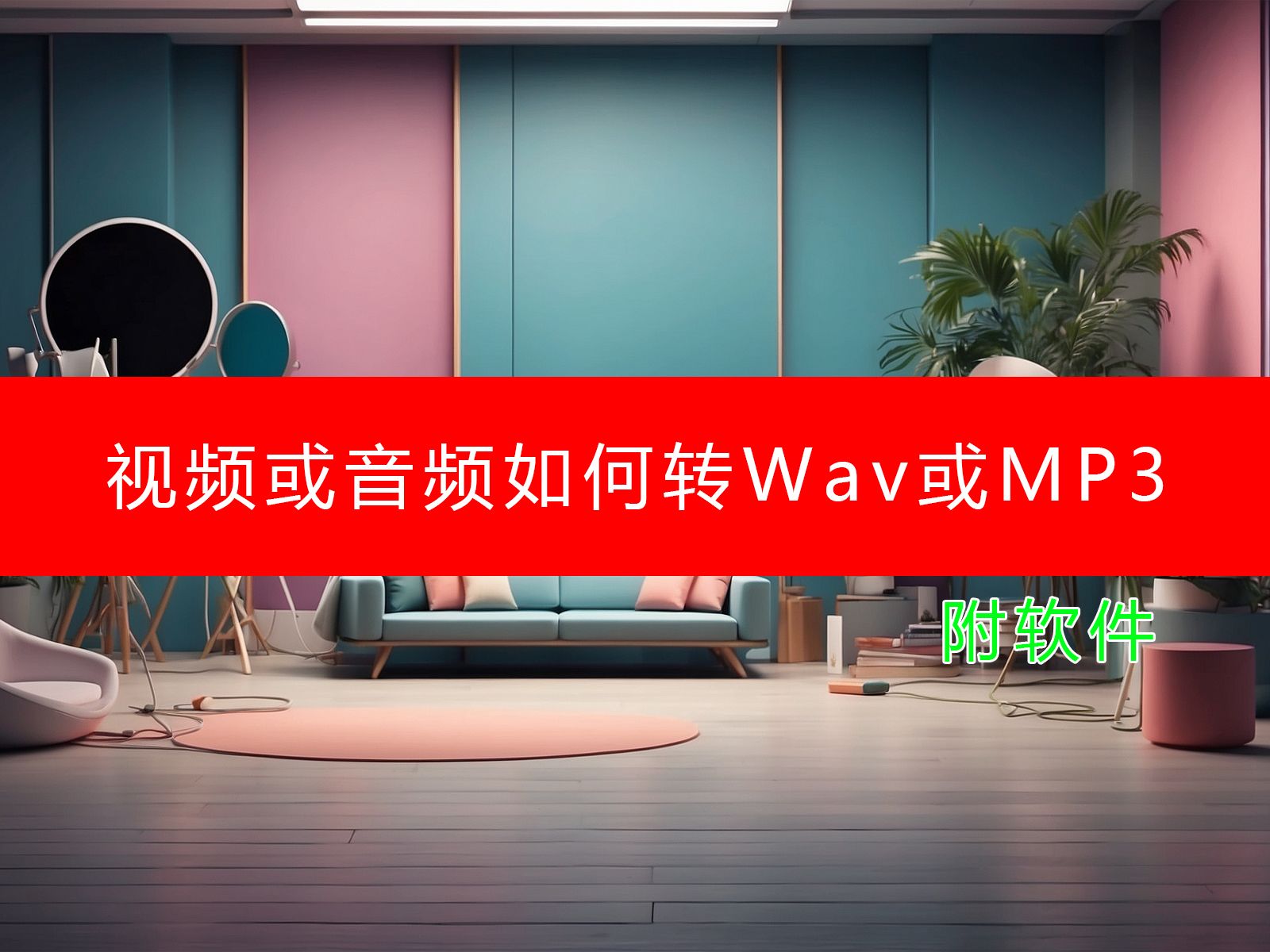 [图]如何把视频或音频格式转为Wav格式或Mp3格式