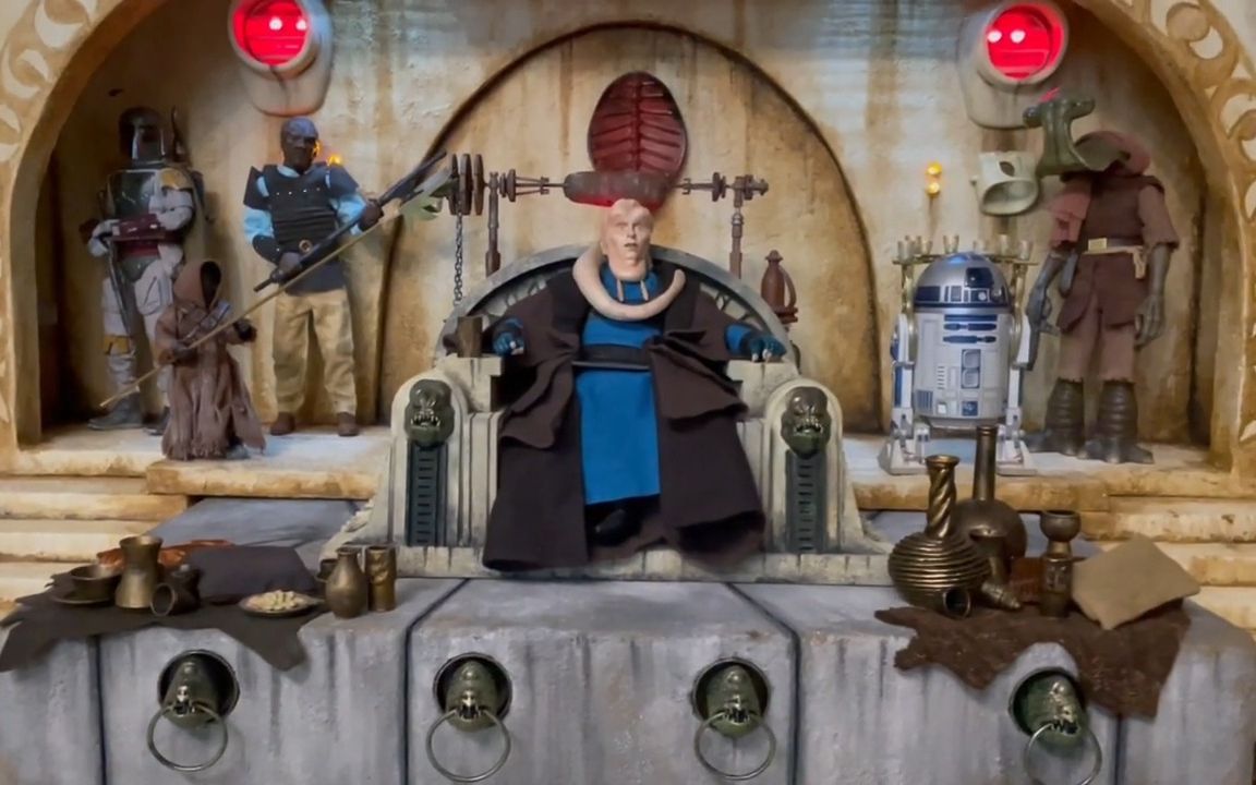 【搬运】1/6 星球大战 贾巴寝宫场景_哔哩哔哩_bilibili