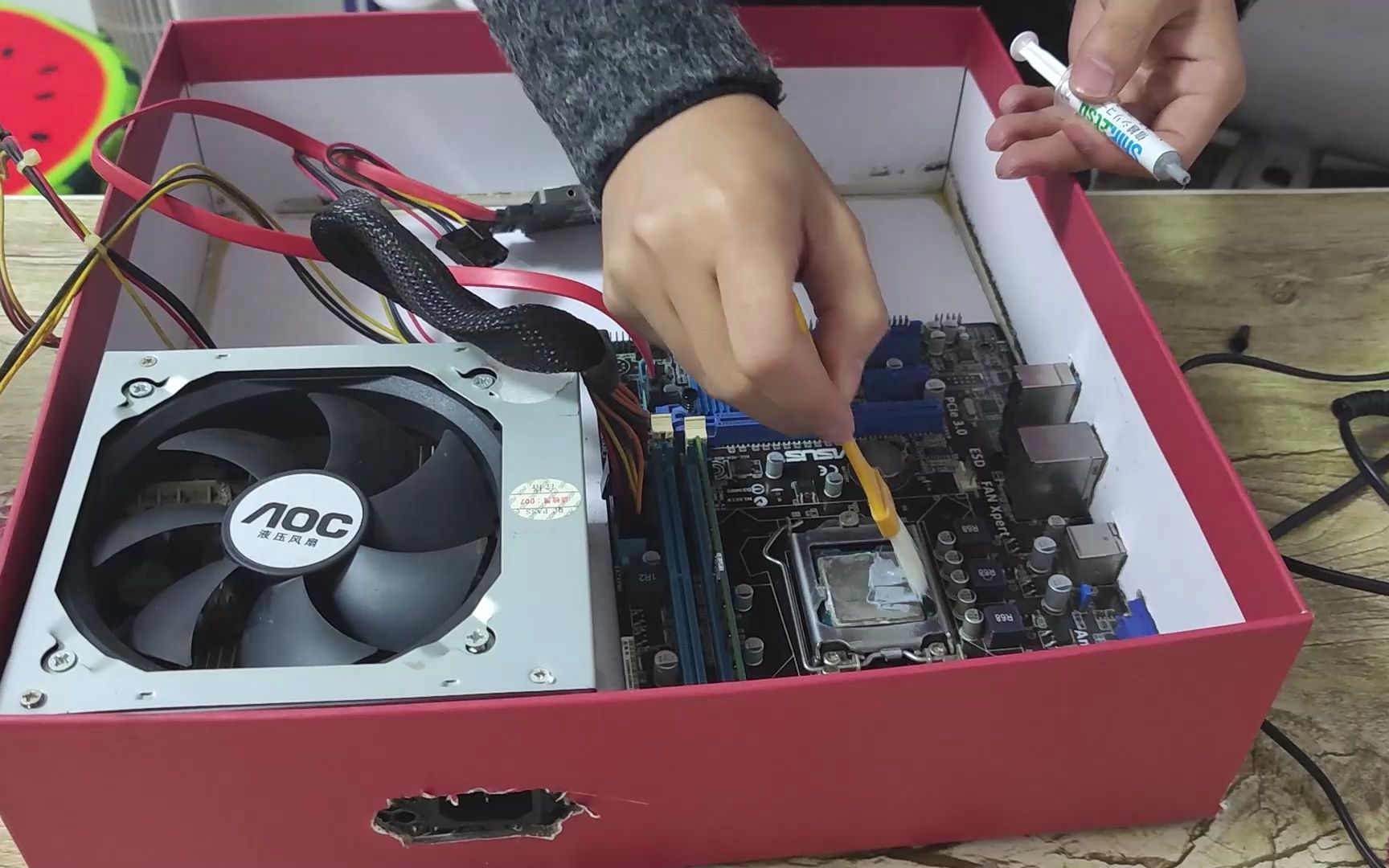自制diy"鞋盒"机箱