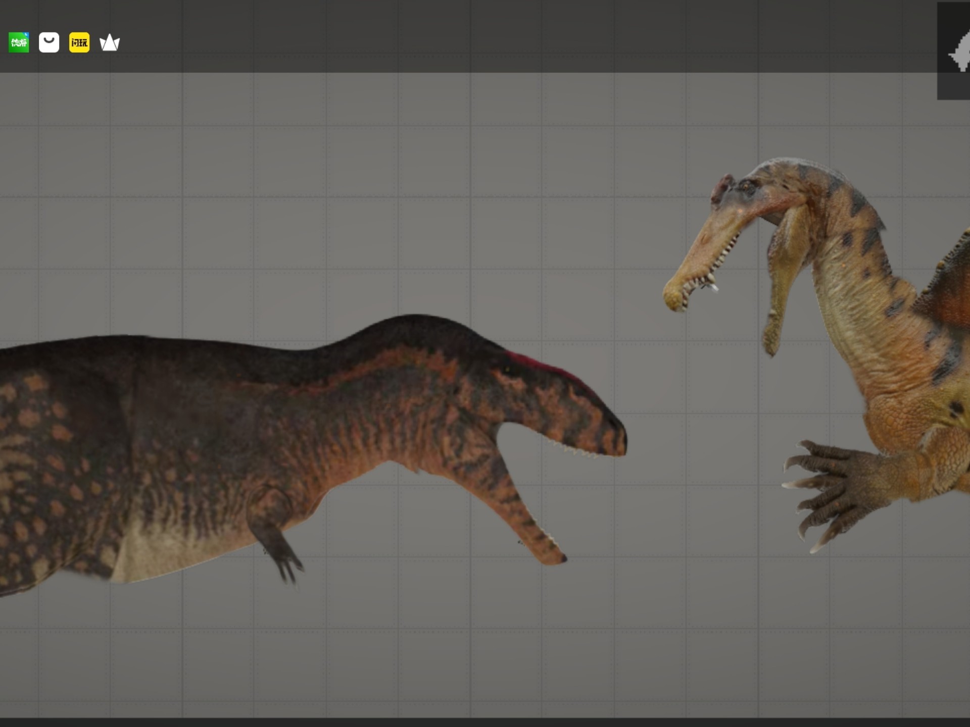 甜瓜游乐场鲨齿龙大战棘龙