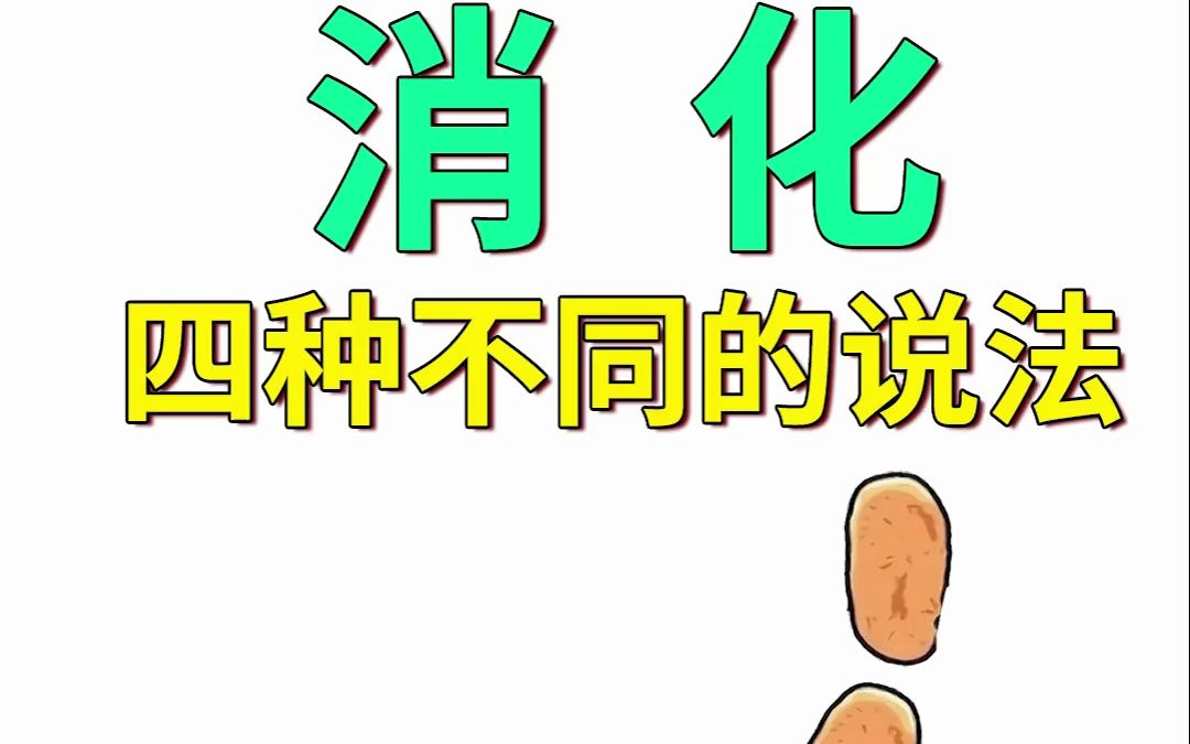 “消化”,四种不同的说法哔哩哔哩bilibili