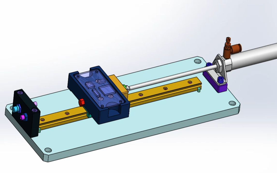 机械每日一讲气缸直线导轨机构的讲解