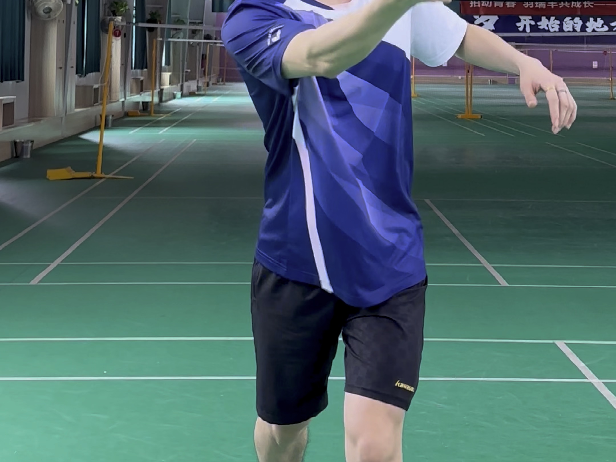 羽毛球#李炳毅#羽毛球接发假动作#川崎羽毛球服 #川崎冰淇淋