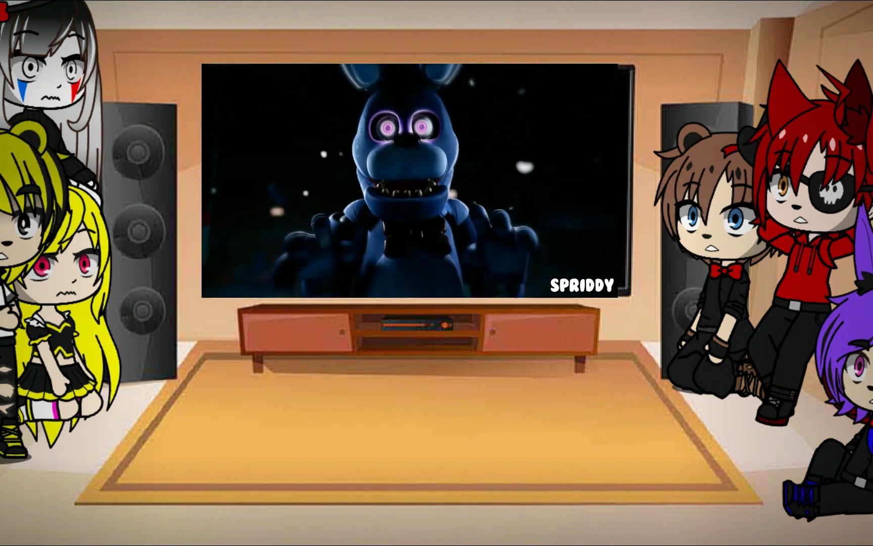【fnaf】1代玩偶和傀儡看"again remi"fnaf 1  puppet reaction to