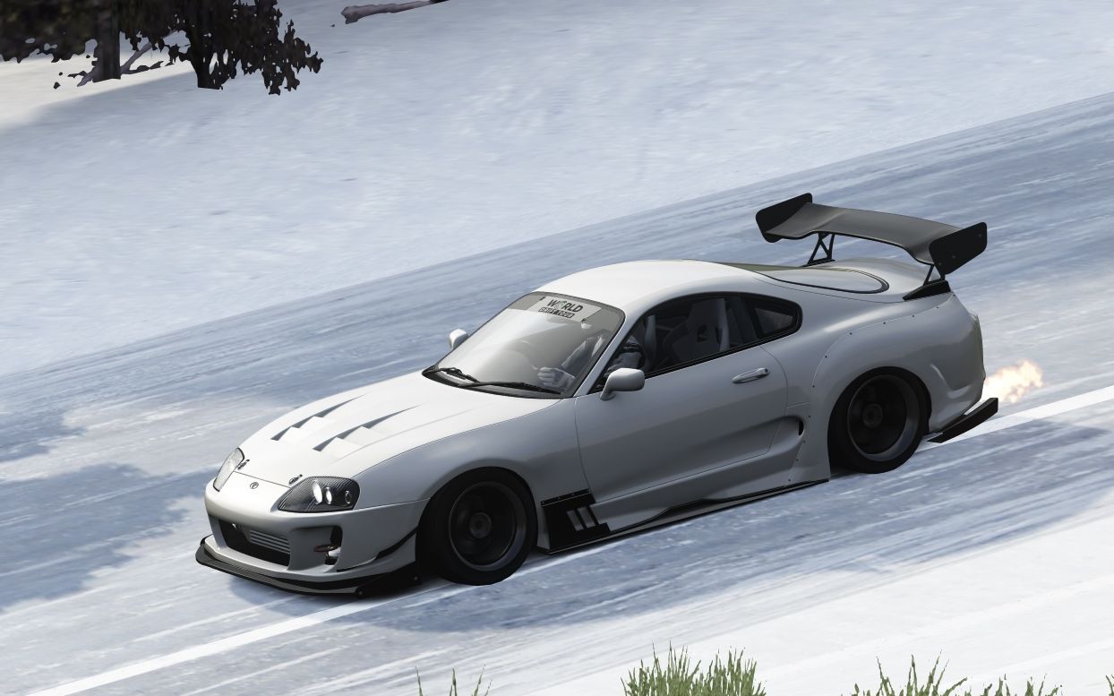 神力科莎惠比寿a80supra冬日里的横走