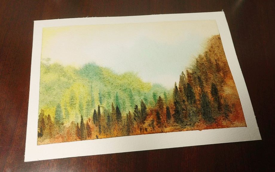 水彩多层次渲染法练习