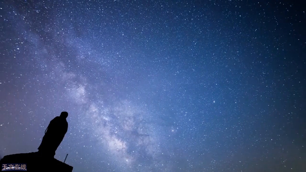 日本阿智村之上的美丽星空