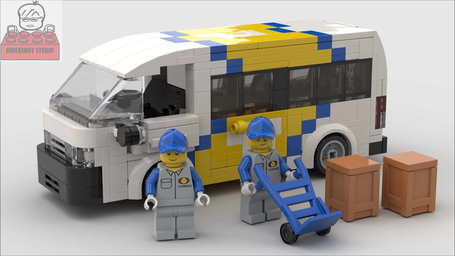 日本面包车乐高拼搭legomoc244nipponexpresshiacevan