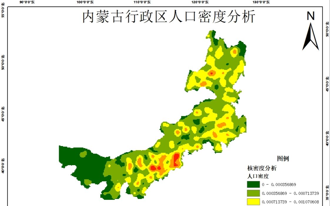 ArcGIS密度分析核密度分析点密度分析&制图哔哩哔哩bilibili