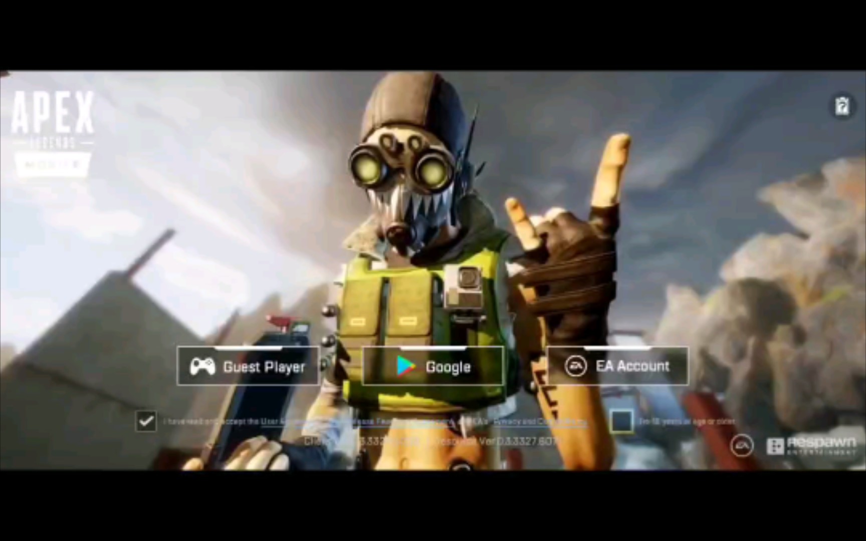 apex手游登录界面