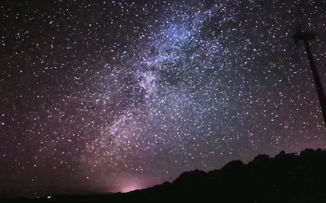 华为mate30 pro拍摄的星空延时视频.