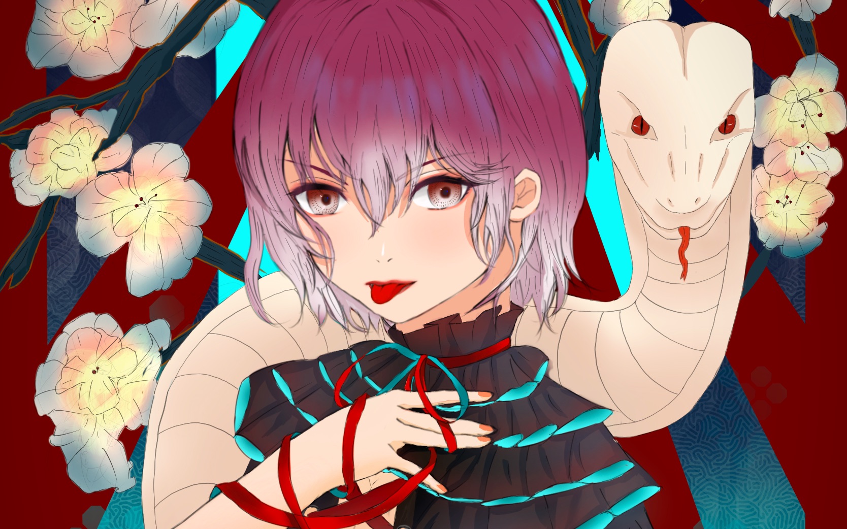 ipad绘画procreate七宗罪贪婪仿秋赤音画风