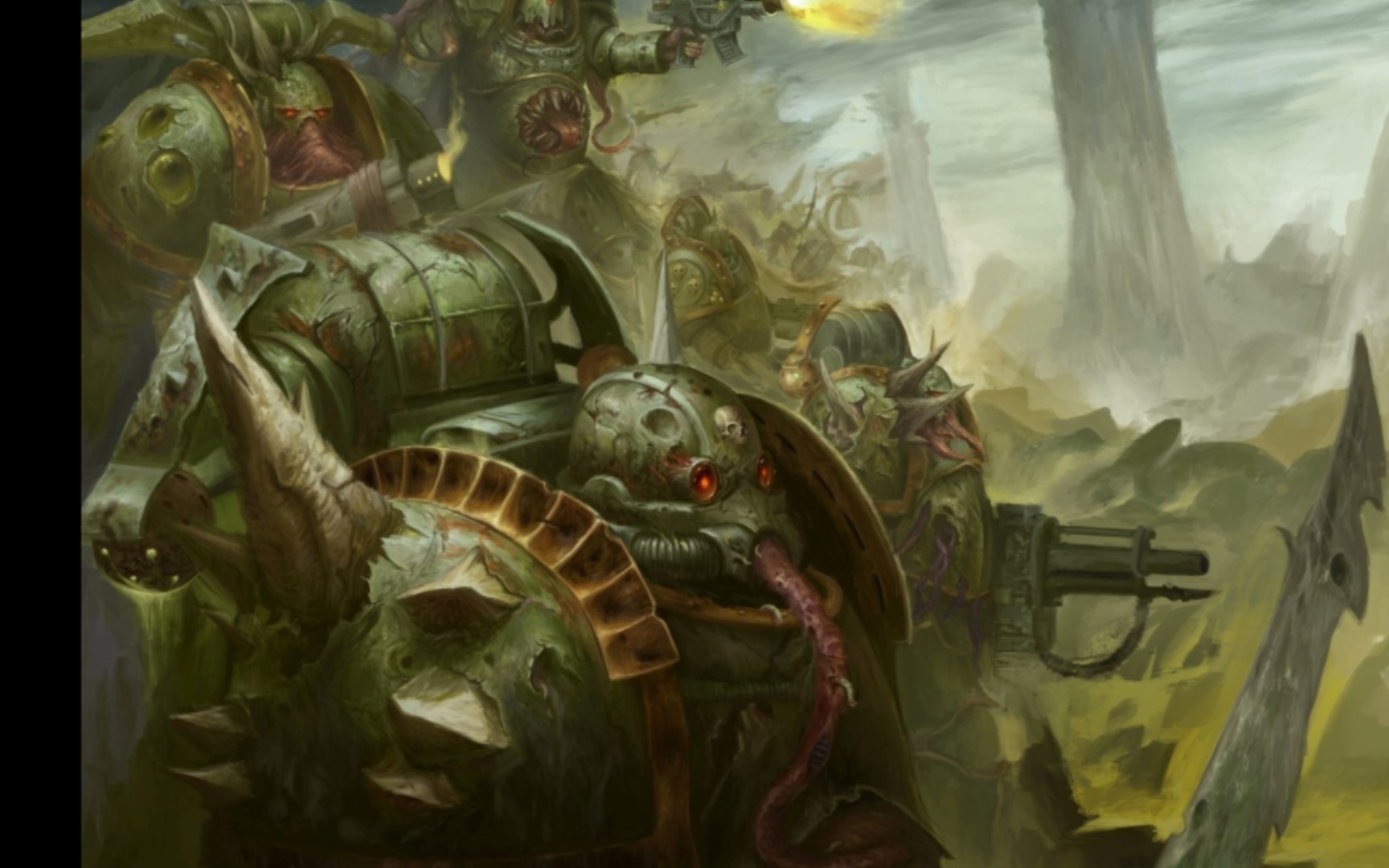 战锤40k瘟疫战士艺术图