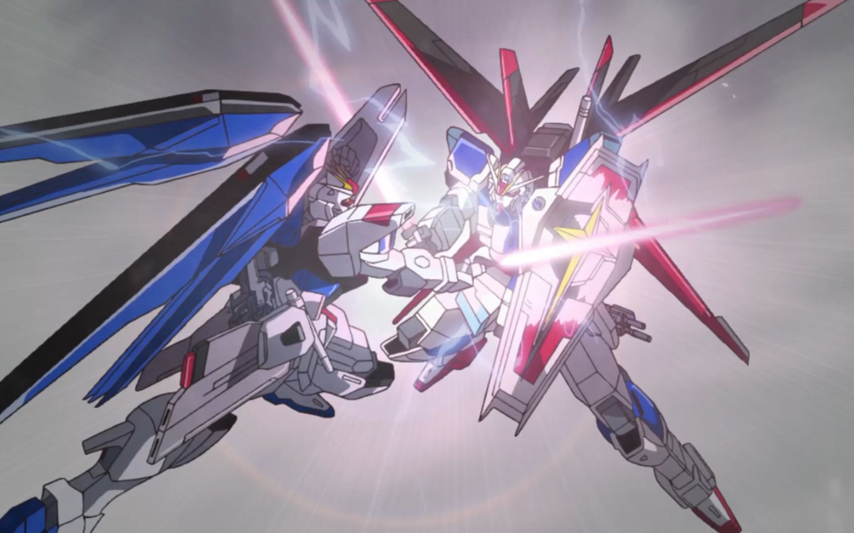 飞鸟驾驭脉冲高达对战自由高达,最后他终于如愿以偿打败基拉