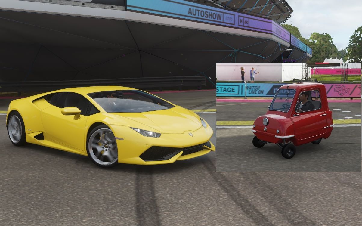 【地平线4】开着小牛huracán去寻找三轮车peel p50残骸并修复 简森