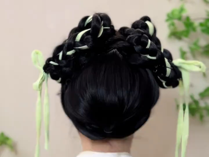 简单汉服发型教程