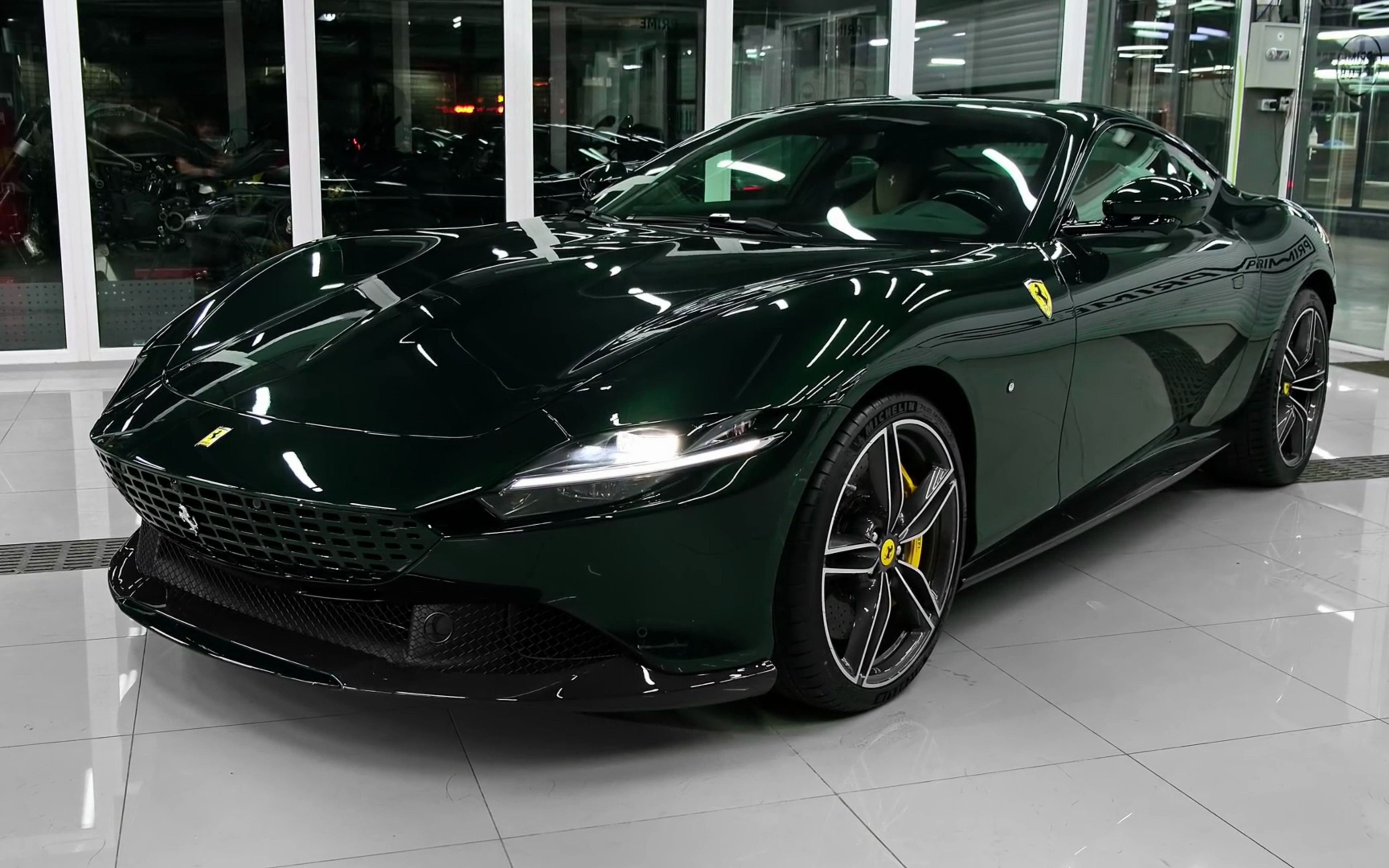 法拉利rome双门跑车