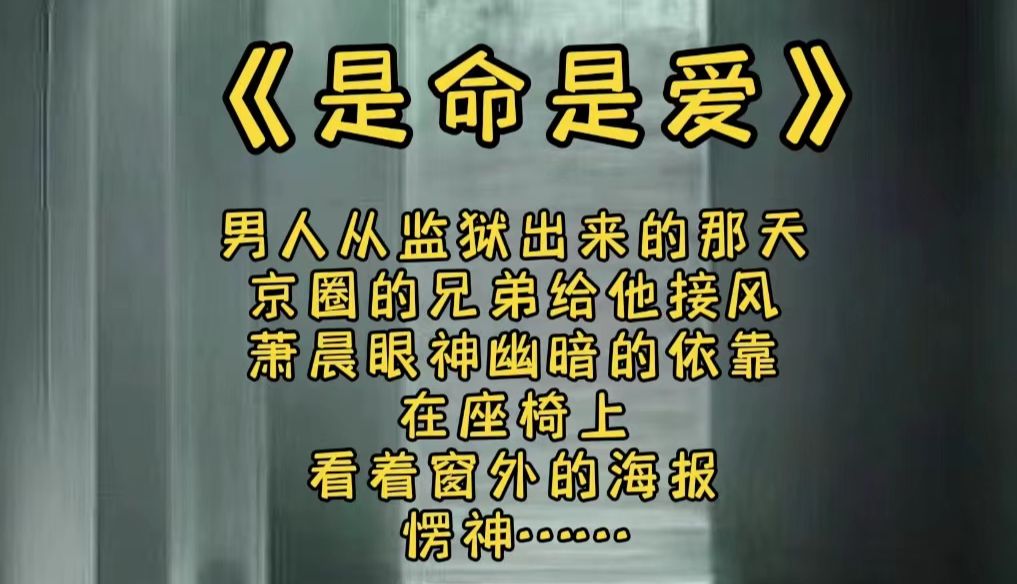 《是命是爱》男人从监狱出来那天,京圈的兄弟给他接风,潇晨眼神幽暗的依靠在座椅上,看着窗外的海报,愣神.......哔哩哔哩bilibili