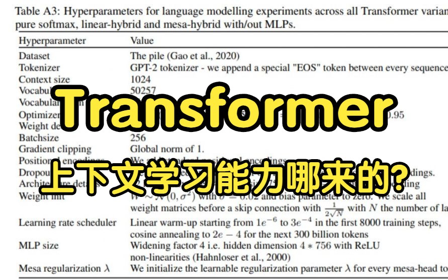 Transformer的上下文学习能力是哪来的?逆向工程解释transformer为你揭晓哔哩哔哩bilibili