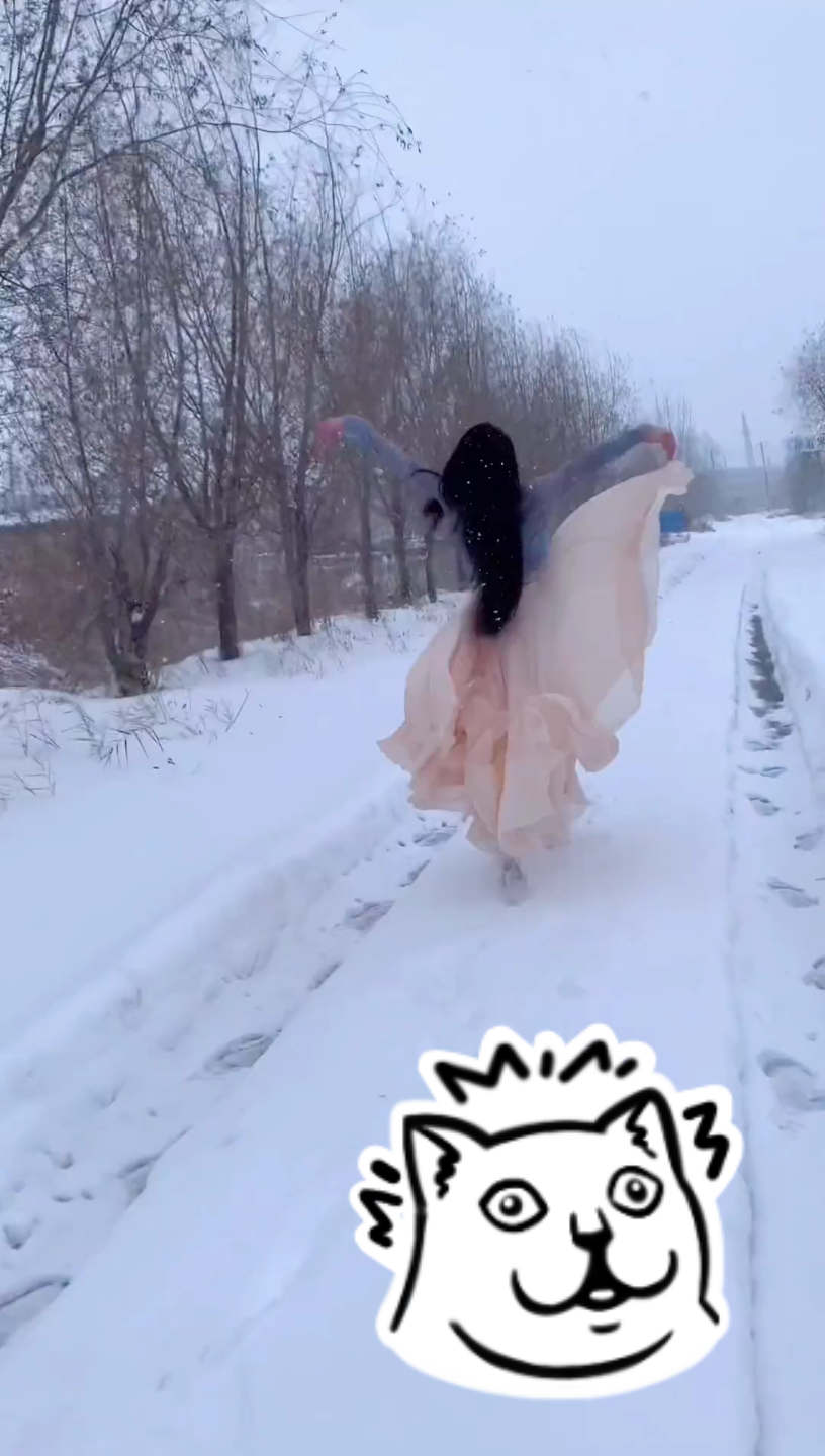 活动作品国风舞蹈心动挑战雪地里的快乐带给你们古典舞