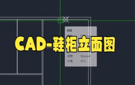 【cad教程技巧】CAD鞋柜立面图之cad实战画鞋柜大家快来看看吧哔哩哔哩bilibili