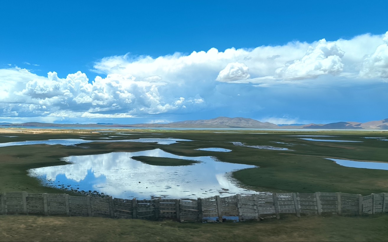 青藏铁路西宁至拉萨措那湖全程实拍