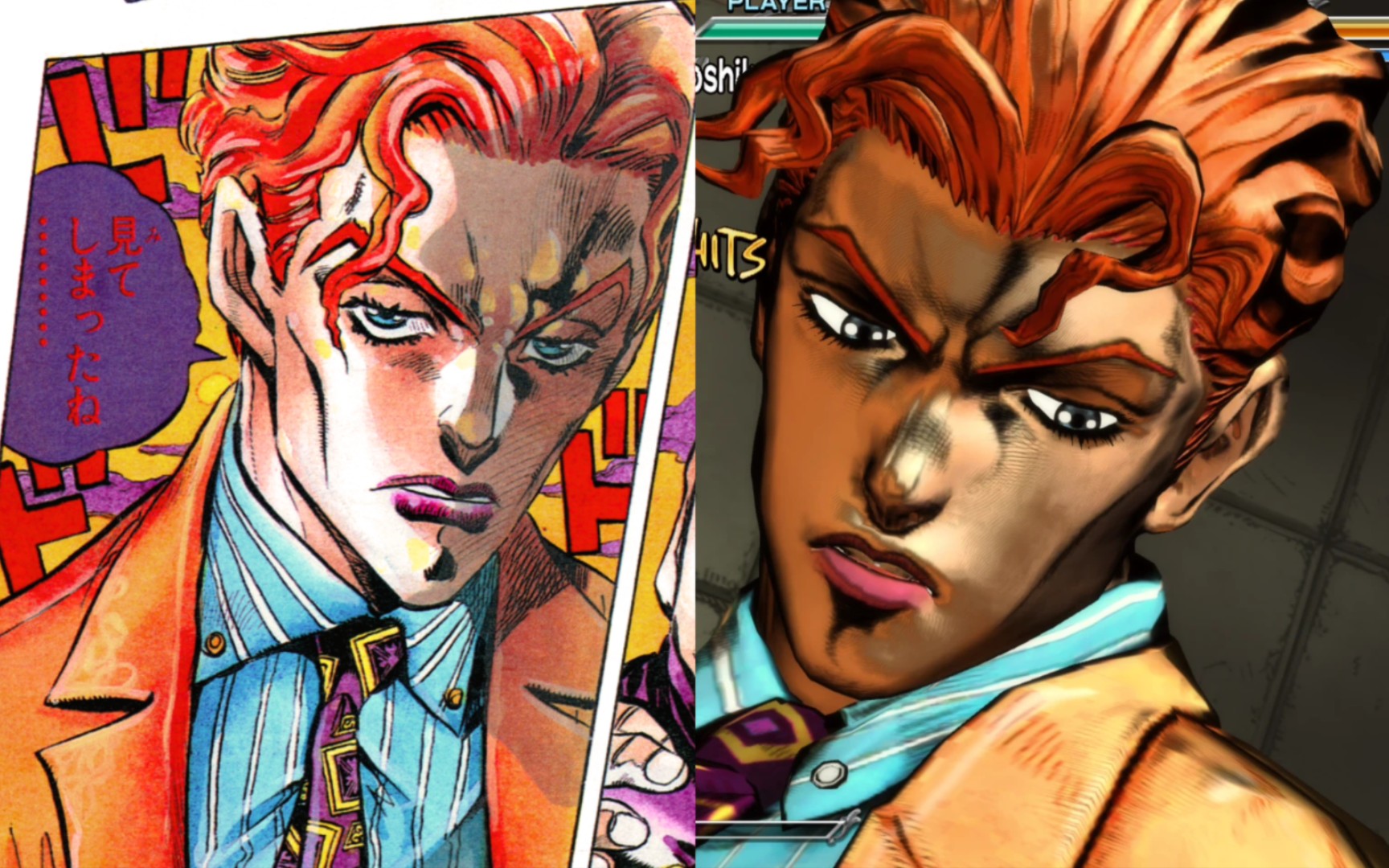 『jojo 群星之战r』不灭钻石漫画第80话封面配色的吉良吉影mod