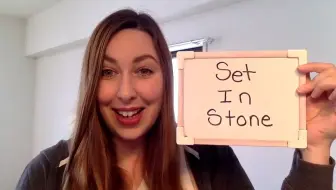 Advanced English Idiom Lesson Set in Stone