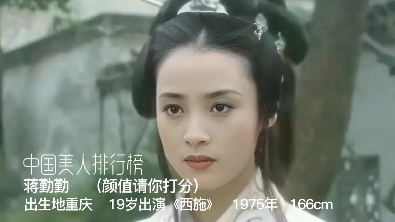 1994年的西施,那年蒋勤勤19岁,这个美人你喜欢吗?