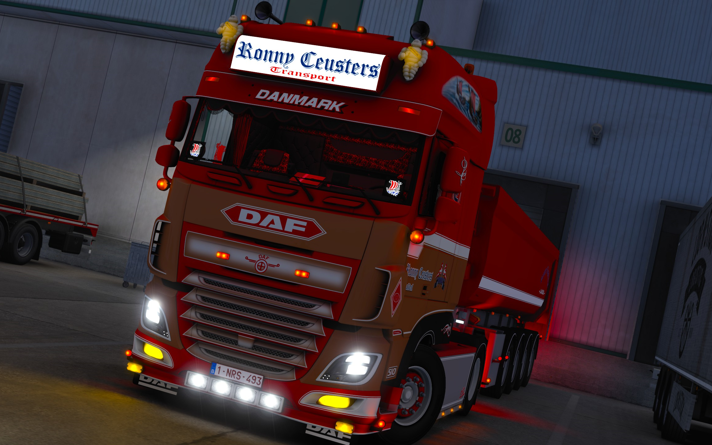 欧洲卡车模拟212ronnyceusters公司的dafxf土耳其边境运输eurotruck