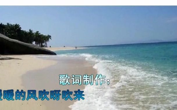 [图]沙滩往事 - 龙飘飘，椰子树下长长的白沙滩，多么甜蜜快乐