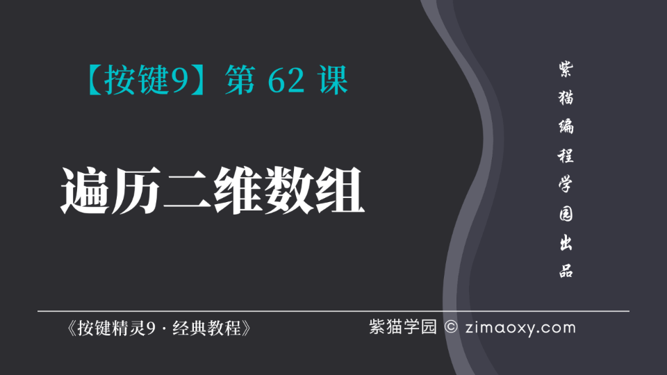 【按键9】第62课 遍历二维数组内容  《按键精灵9 ⷠ经典教程》哔哩哔哩bilibili