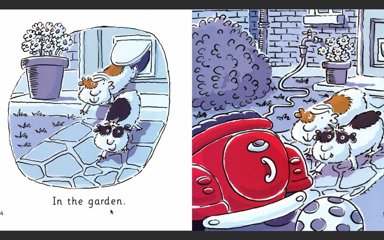 分级阅读大猫bigcat双语讲解跟读粉色系列theguineapigs