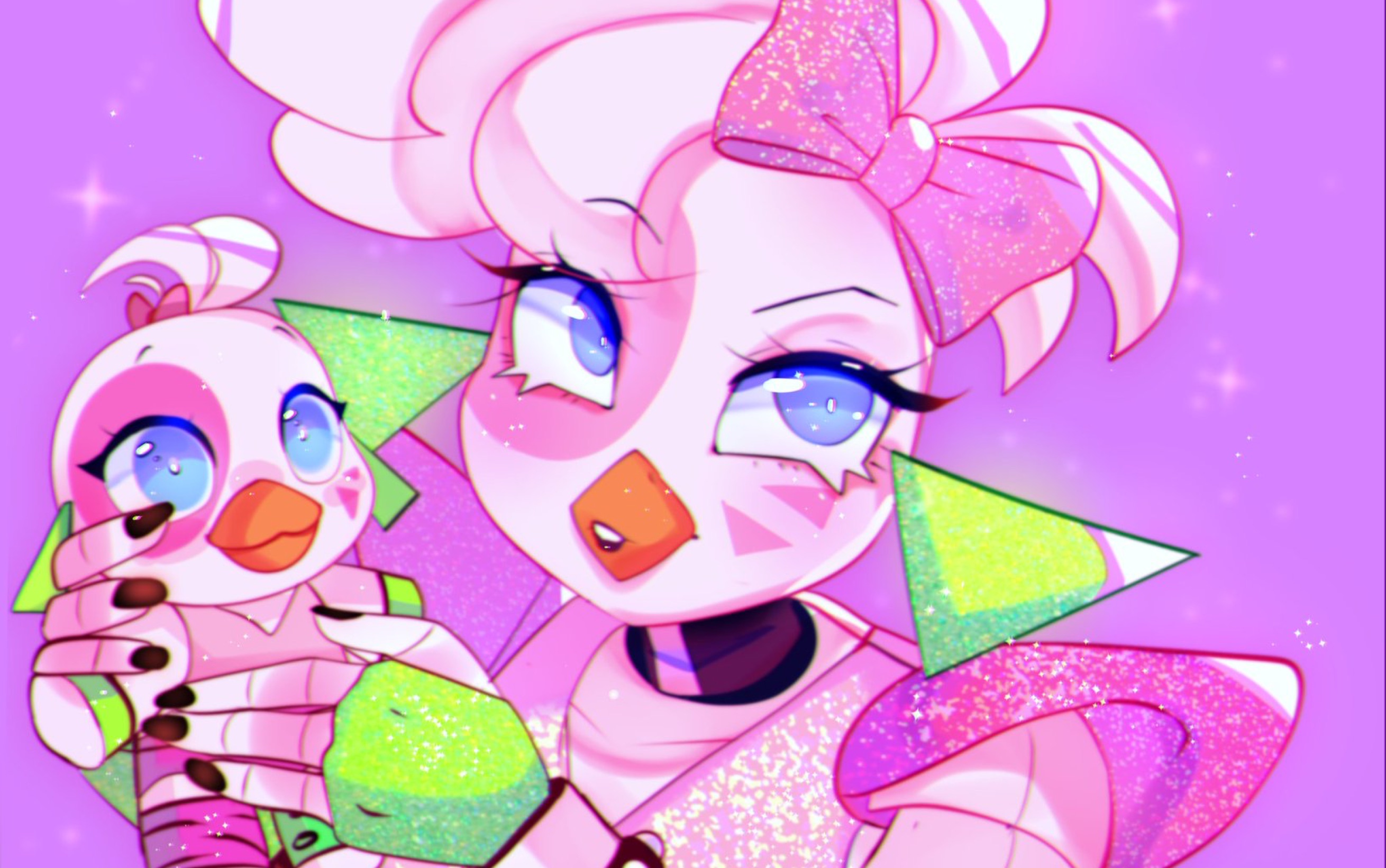 【fnaf同人图合集】glamrockchica～7rings