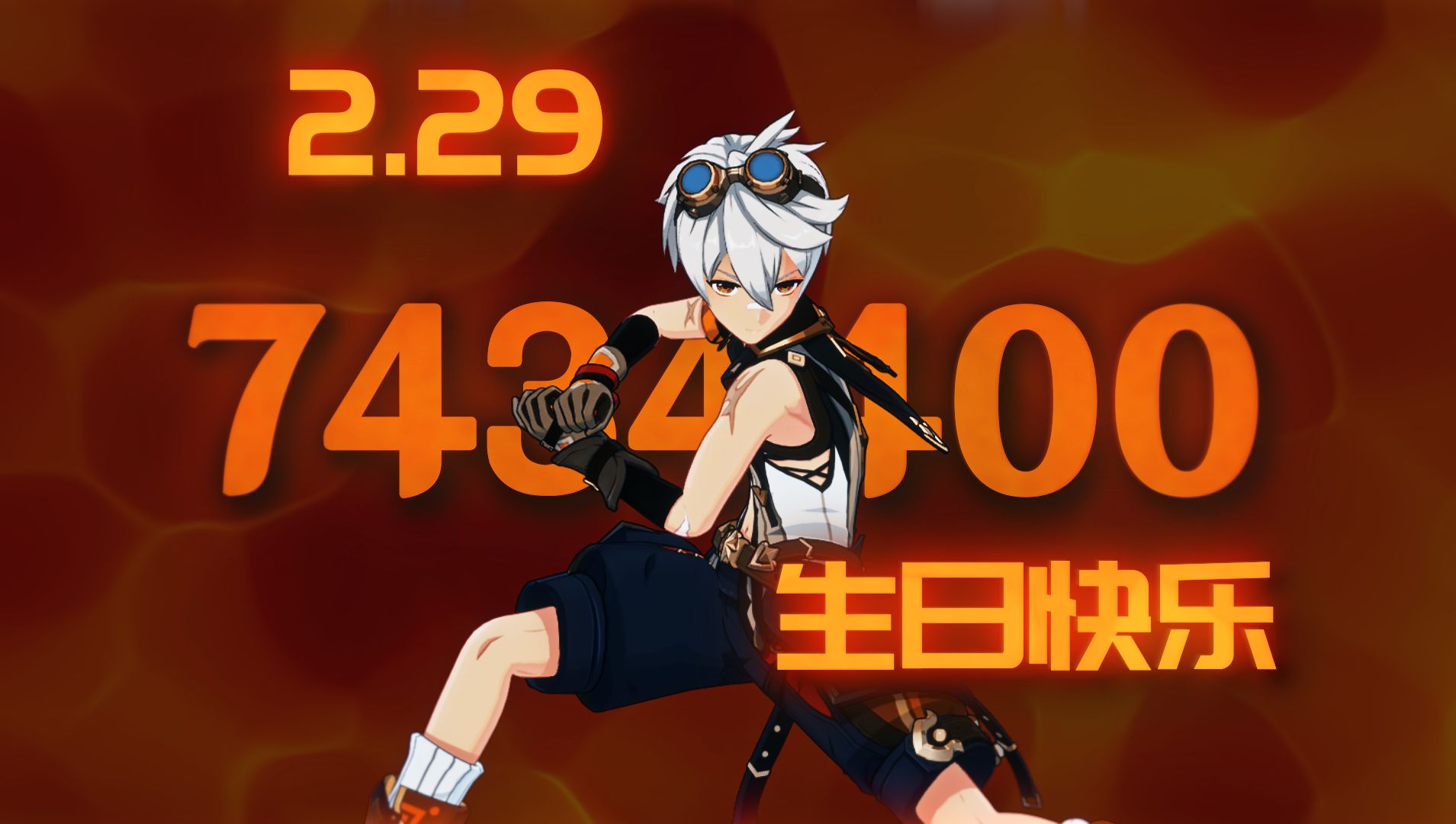 祝班尼特四年一次的生日快乐!