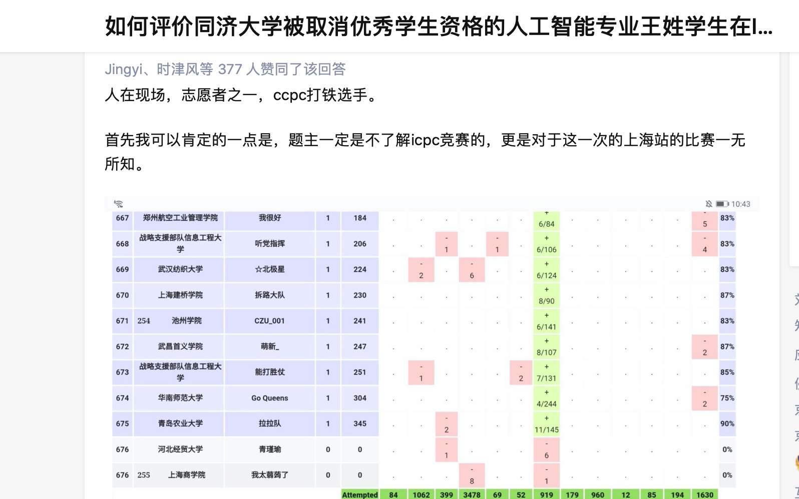 如何评价同济大学被取消优秀学生资格的人工智能专业王姓学生在ICPC中仅获铜牌?哔哩哔哩bilibili