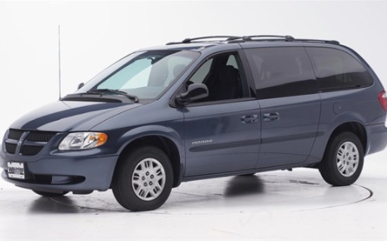 2001 道奇 凯领 正面40%偏置可变形壁障碰撞测试 (第三次) iihs_哔哩