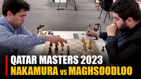 chess24.com on X: A thrilling double-edged game between Maghsoodloo and  Nakamura ends in a draw!  #QatarMasters2023   / X