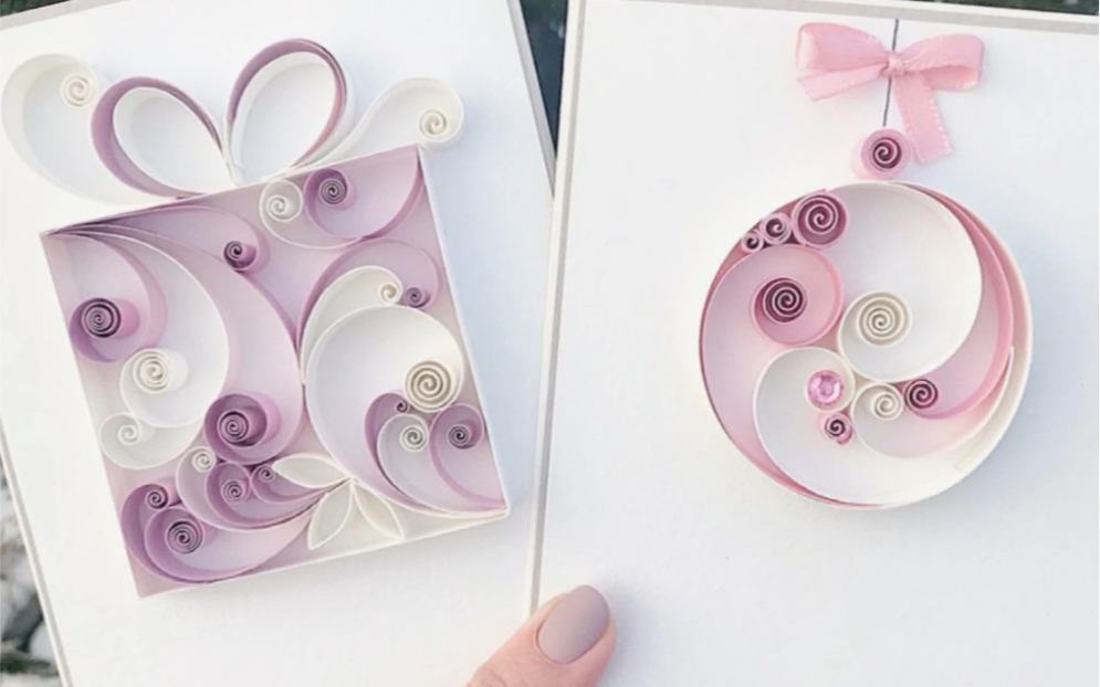 有点颜值的衍纸|衍纸手工贺卡制作