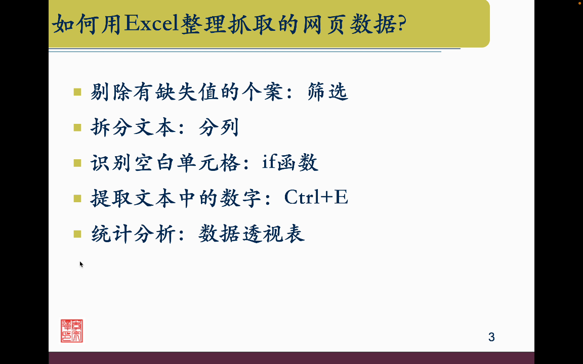 如何用Excel整理提取的网页数据?哔哩哔哩bilibili