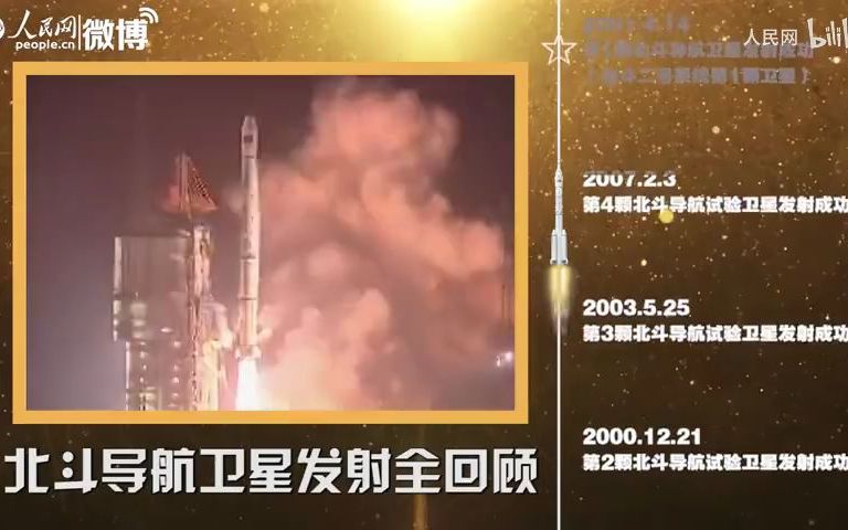 [图]中国北斗卫星——霸气！100秒回顾北斗导航卫星发射全过程