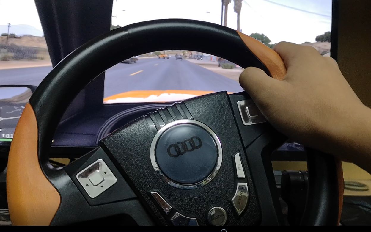 【超便宜(性价比)方向盘试玩!