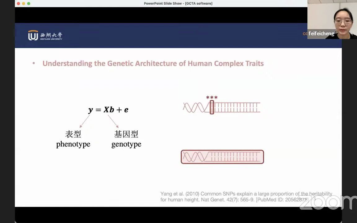 CGM第二百八十六期 程菲菲博士 GCTA等软件与复杂性状遗传学哔哩哔哩bilibili