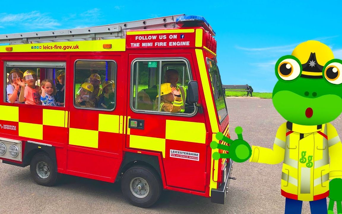 [图]【Toddler Fun Learning】-Gecko And The Mini Fire Truck Geckos Real Vehicles