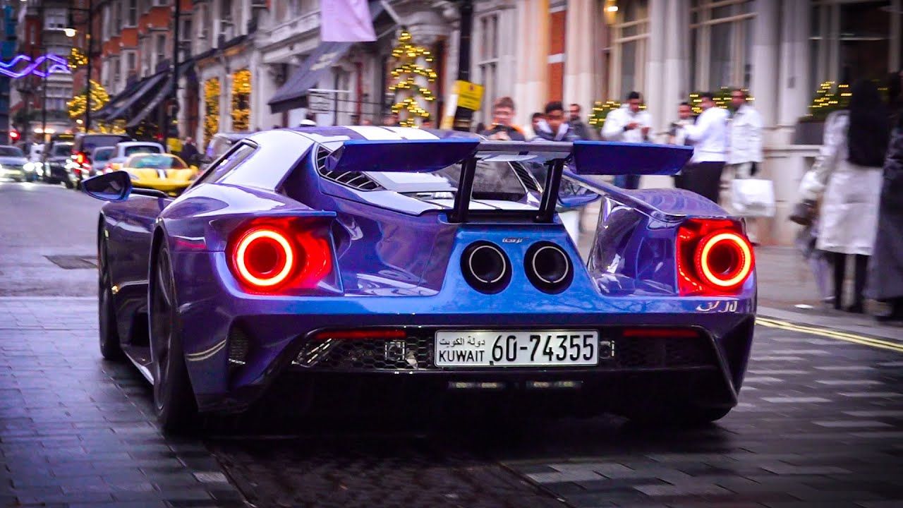 超跑街拍合集-supercars in london 福特 gt,保时捷 992 gt3 rs,f12