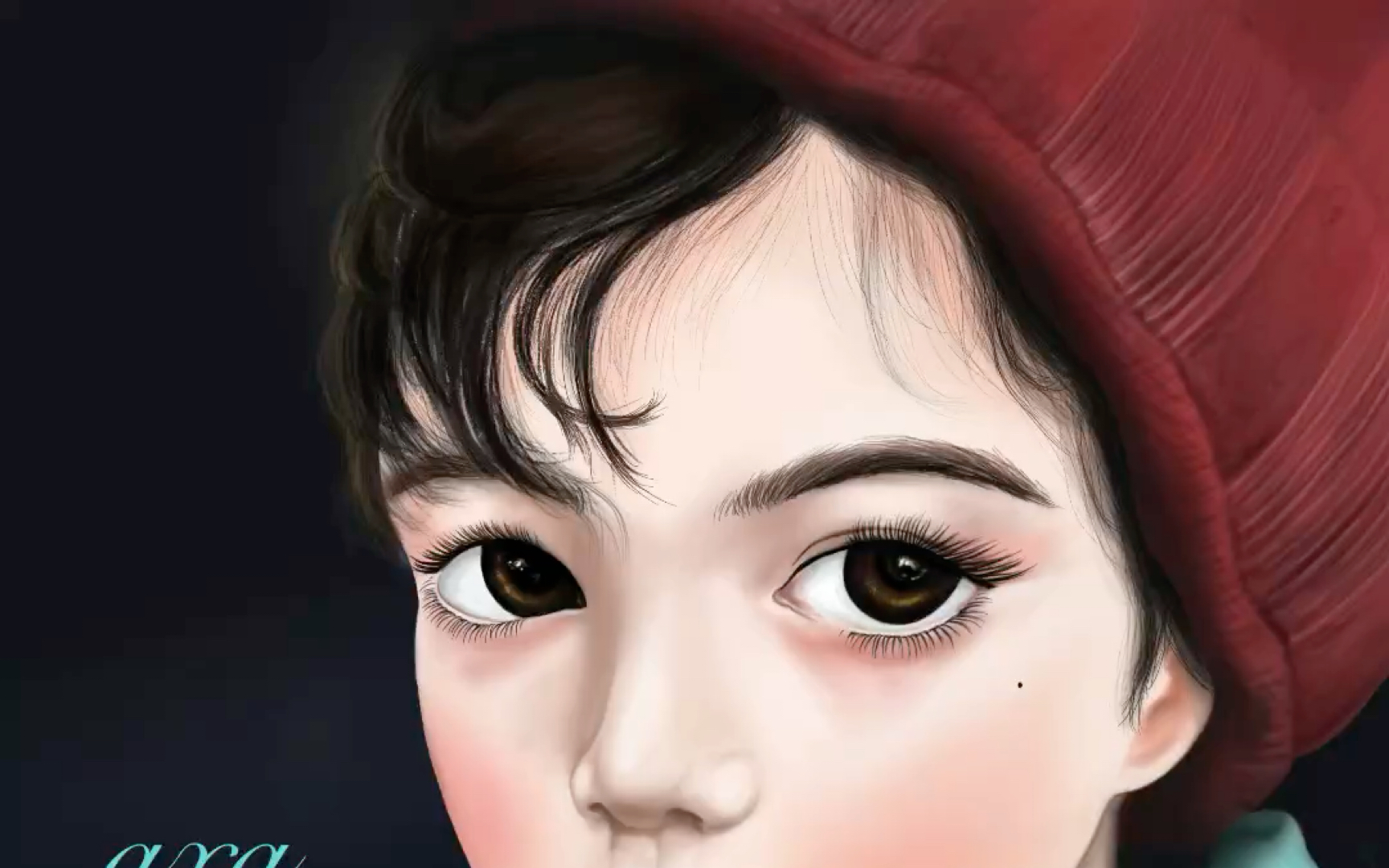 看到混血男孩儿cooperlunde的美照忍不住画了一张